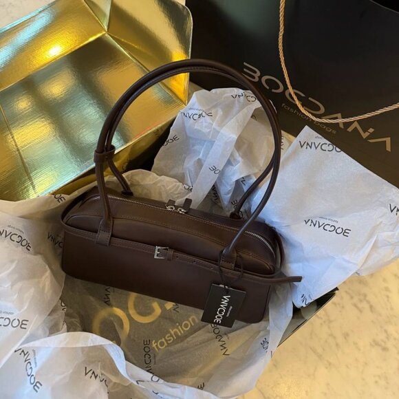 NOIR CLASSIQUE – Genuine Leather Shoulder Bag - Picture 12 of 16